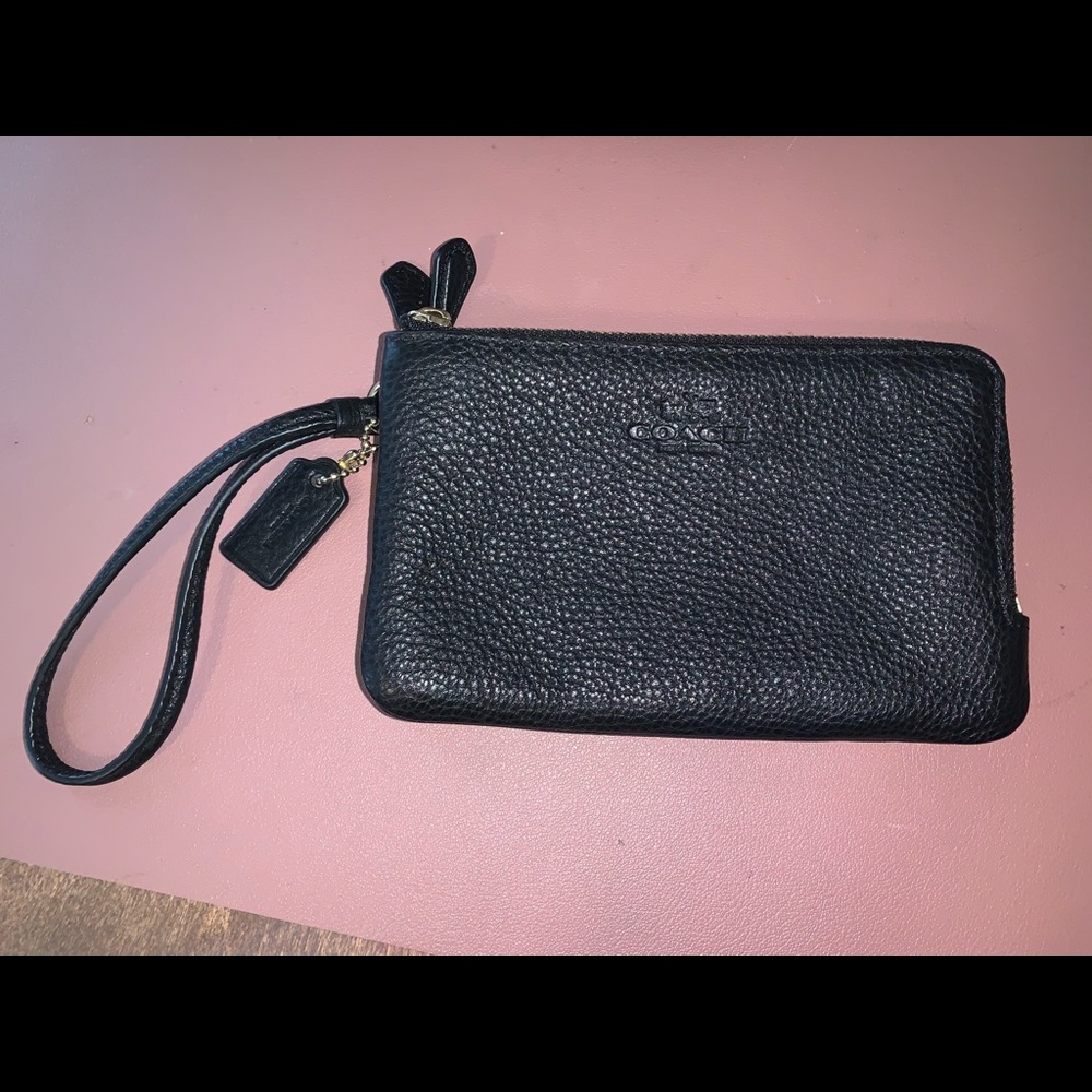 Black Coach wristlet